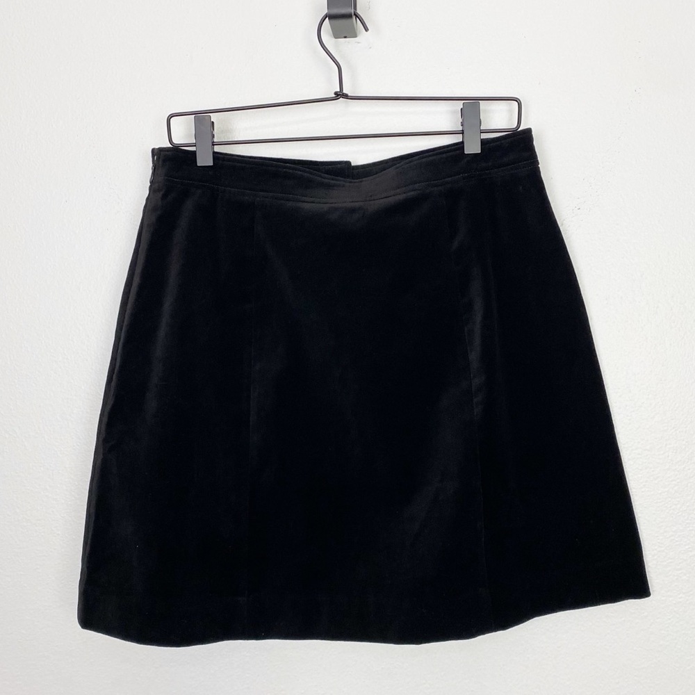 & Other Stories Four Leaf Clover Velvet Skirt - Picture 3 of 6